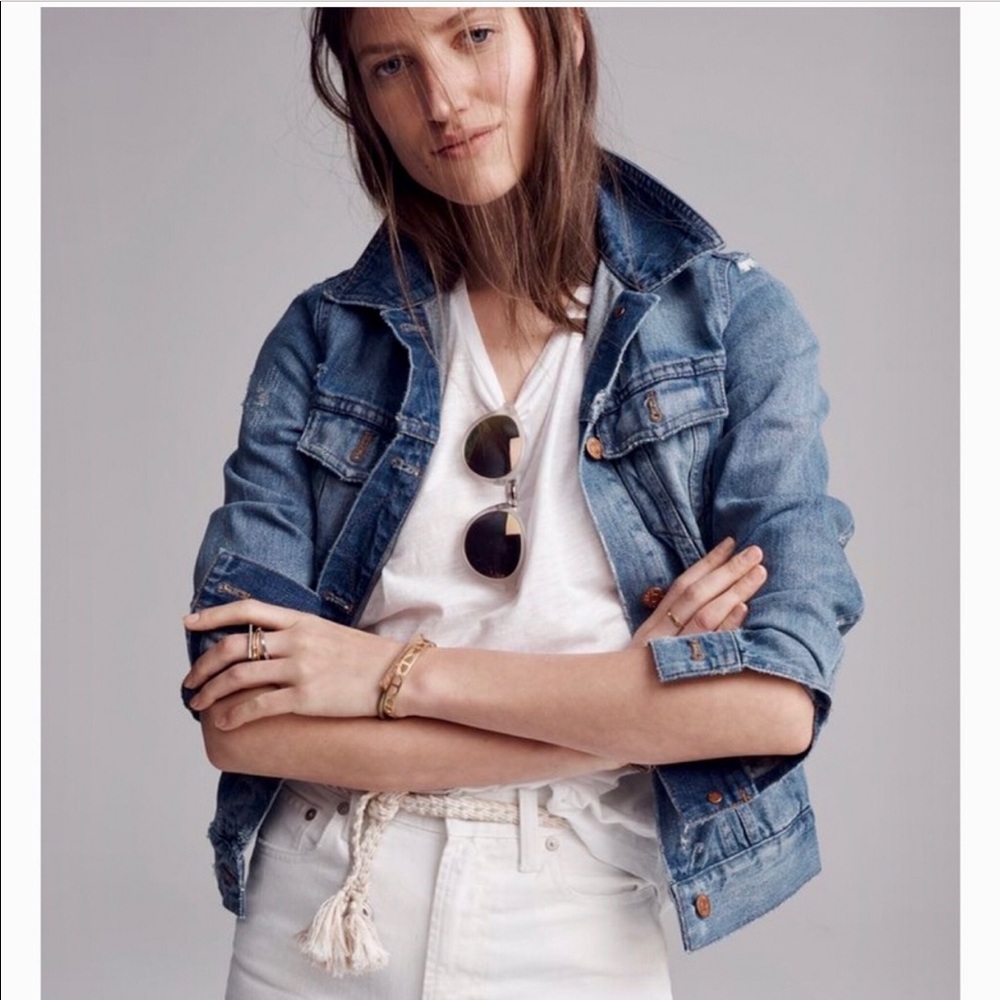 Madewell The Jean Jacket, Ellery Wash, Small
